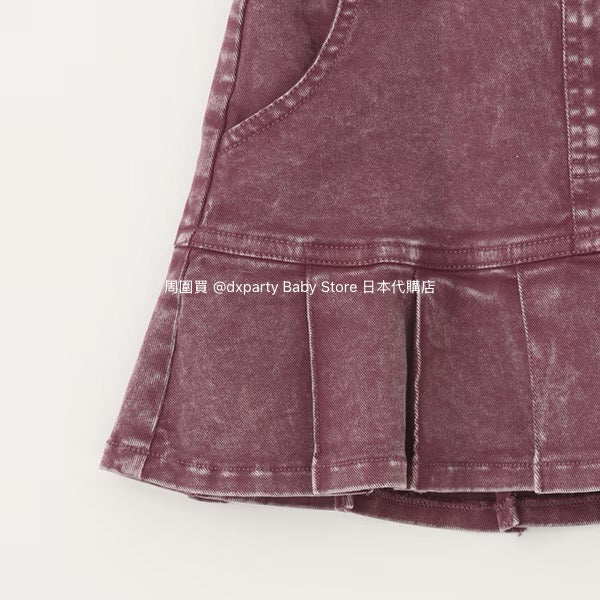 Japanese children's clothing X-girl Stages pleated skirt 90-140cm girls summer SKIRTS