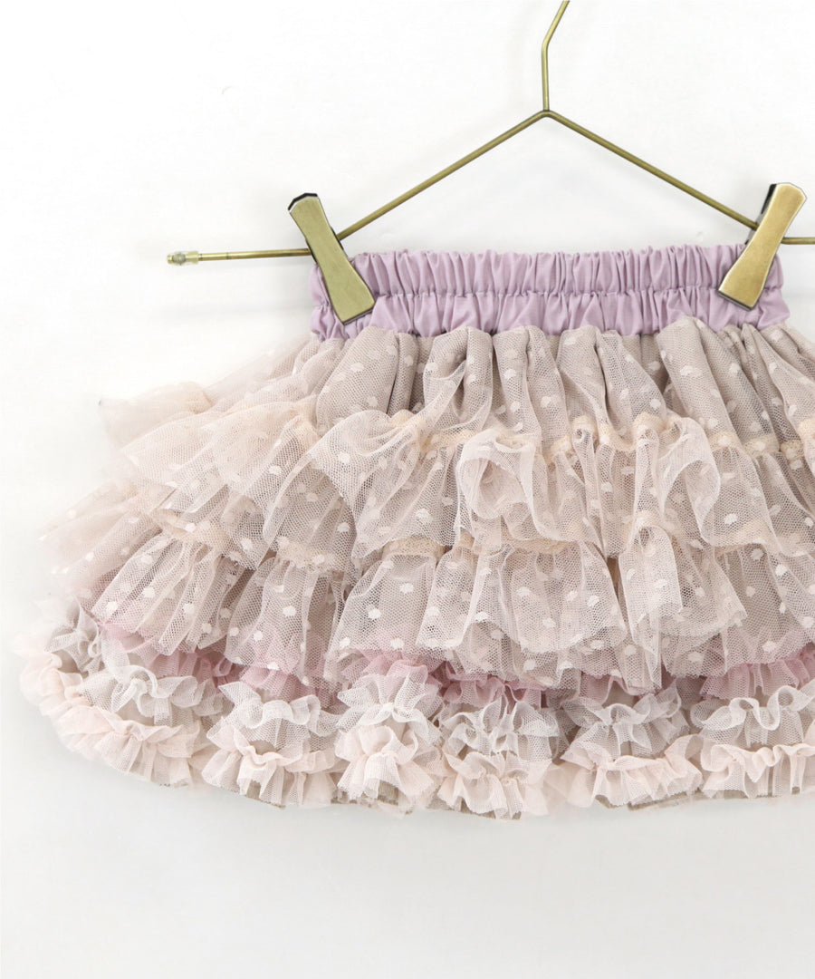 Japanese children's clothing panpantutu elegant temperament milk tea tutu skirt 70-140cm girls newborn baby summer SKIRTS