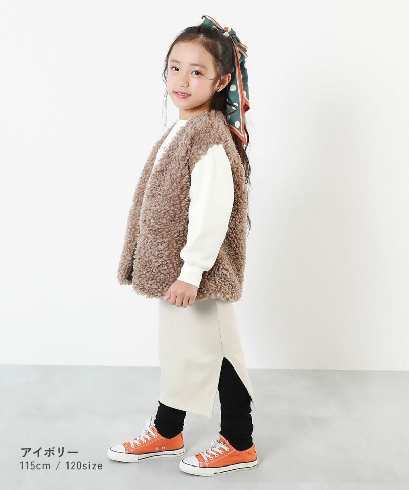 日本童裝 dev!rock 抓毛裙連打底褲 100-160cm 女童款 冬季 SKIRTS PANTS