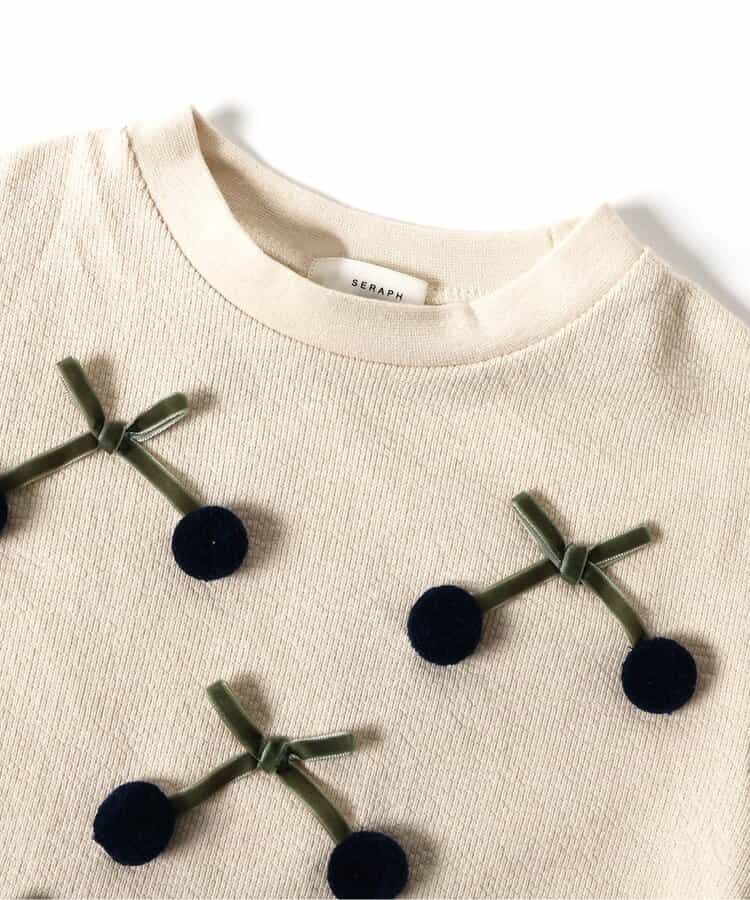 日本童裝 SERAPH 車厘子上衣 80-140cm 女童款 秋季 TOPS