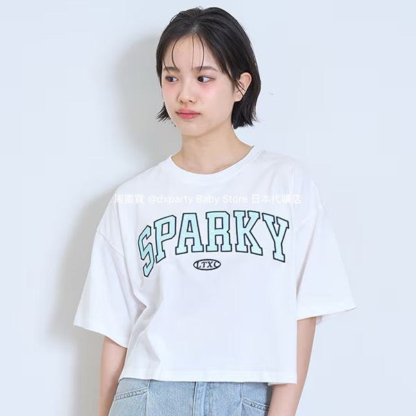 Lovetoxic Japanese children's clothing letter print top 140-170cm girls summer TOPS