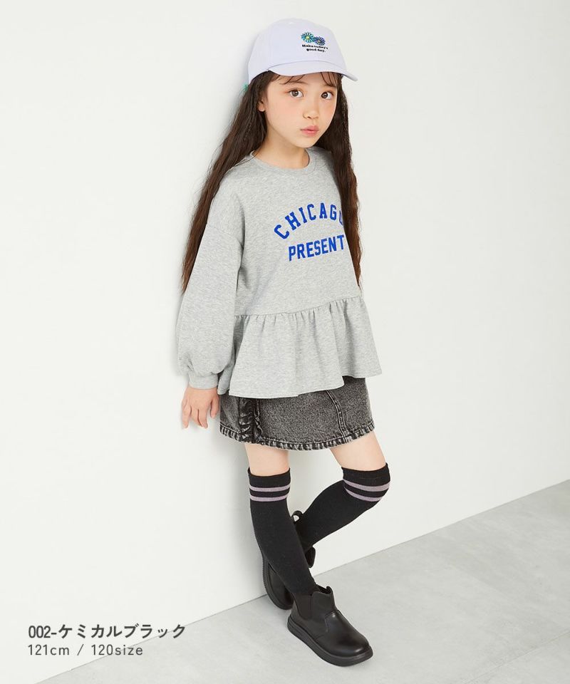 日本童裝 dev!rock 牛仔荷葉邊裙褲 100-160cm 女童款 冬季 PANTS