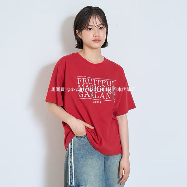 Lovetoxic Japanese children's clothing letter print top 130-160cm girls summer TOPS