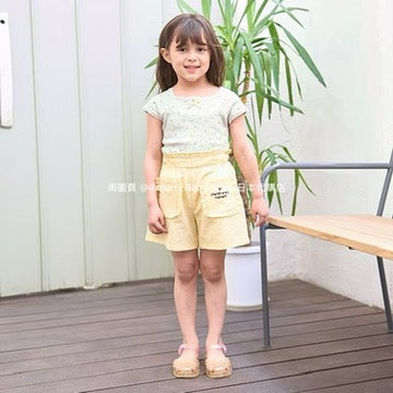 Japanese children's clothing Ly# mine floral top 100-150cm girls summer TOPS