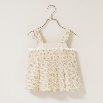 Japanese children's clothing Ly# mine ruffled camisole top 100-150cm girls summer TOPS