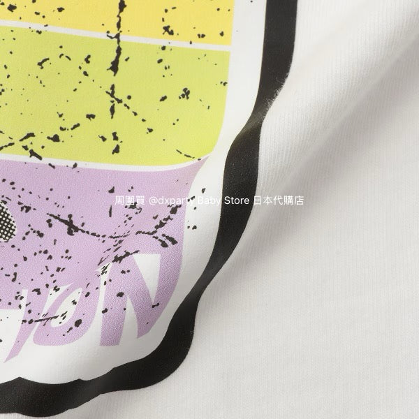 Japanese children's clothing X-girl Stages skateboard girl print top 90-140cm girls summer TOPS
