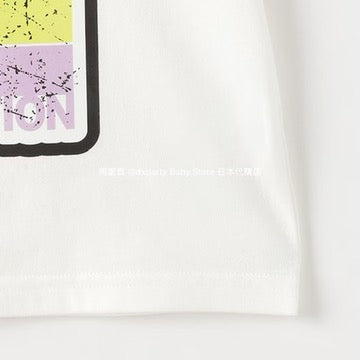 Japanese children's clothing X-girl Stages skateboard girl print top 90-140cm girls summer TOPS