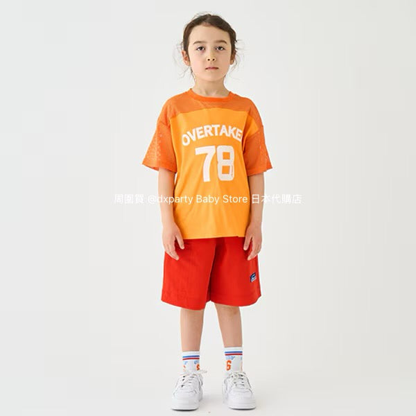 Japanese children's clothing mini#ML mesh sports top 100-140cm boys/girls summer TOPS
