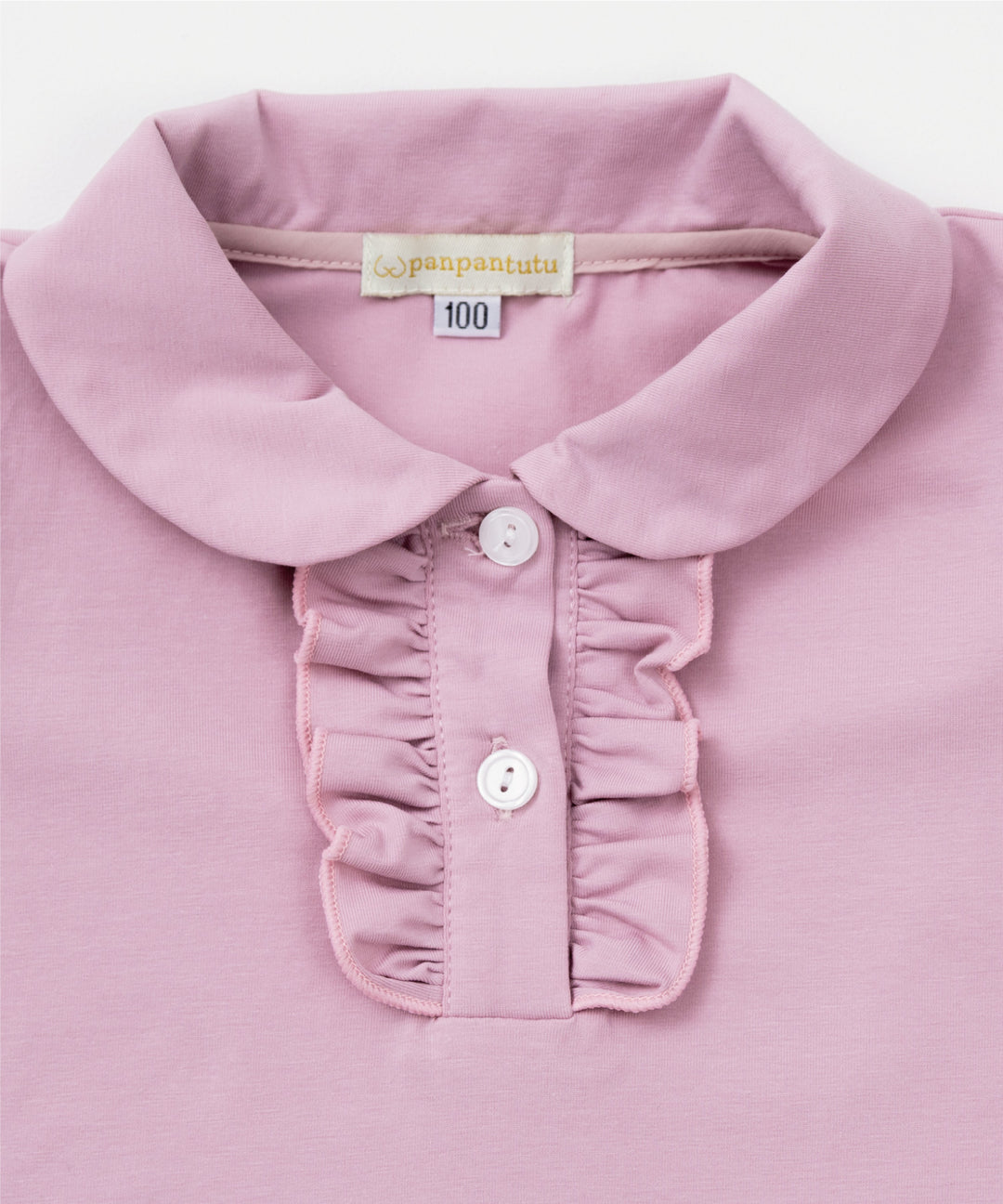 Japanese children's clothing panpantutu classic ruffle shirt 80-150cm girls summer TOPS interview / banquet / performance