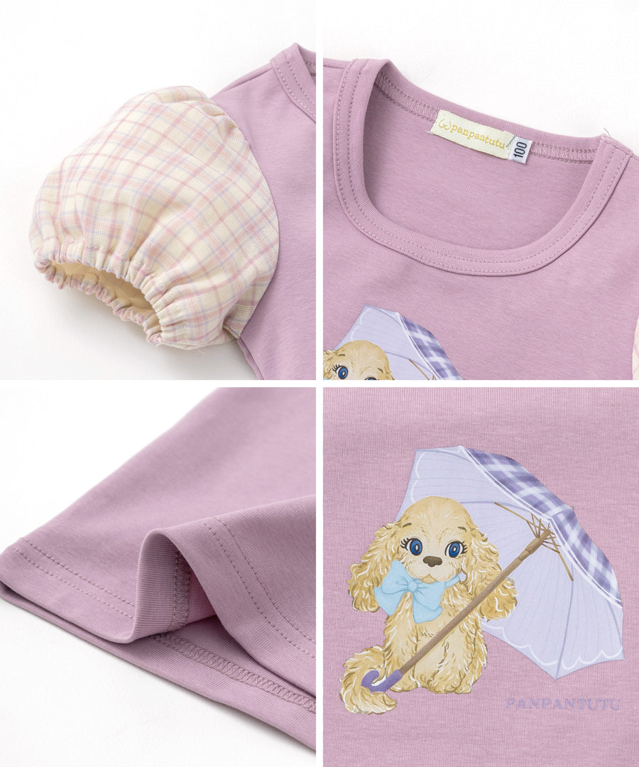Japanese children's clothing panpantutu Posh Puppy puff sleeve top 80-140cm girls summer TOPS