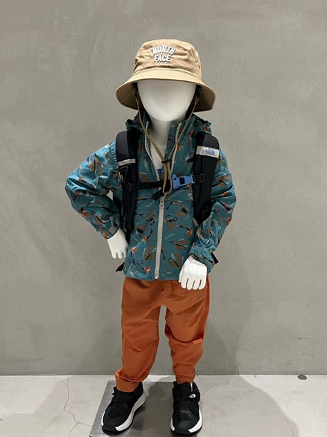 TNF Waterproof Series Anti-Static Windbreaker (100-120cm) for Boys and Girls Summer Outerwear