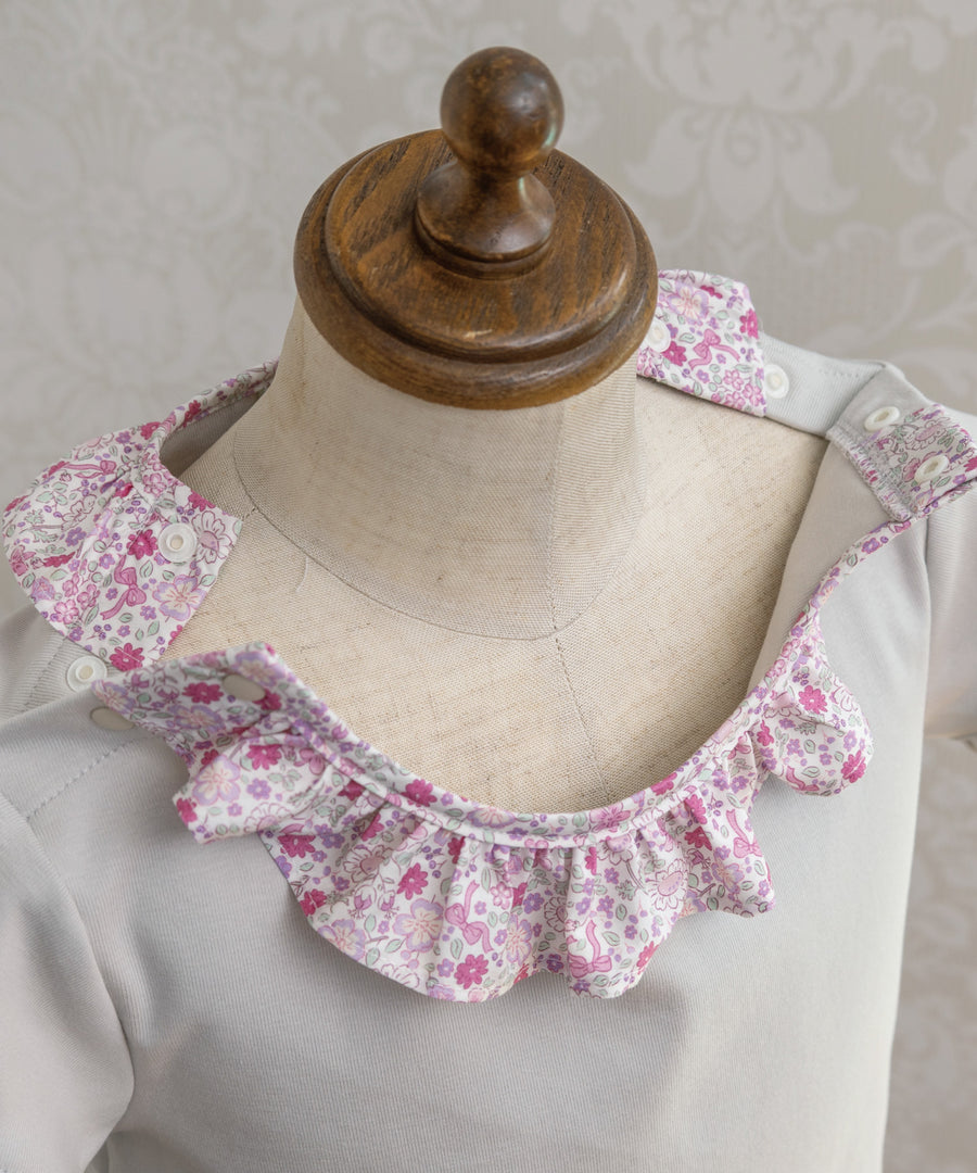 日本童裝 panpantutu 碎花領上衣 80-140cm 女童款 夏季 TOPS