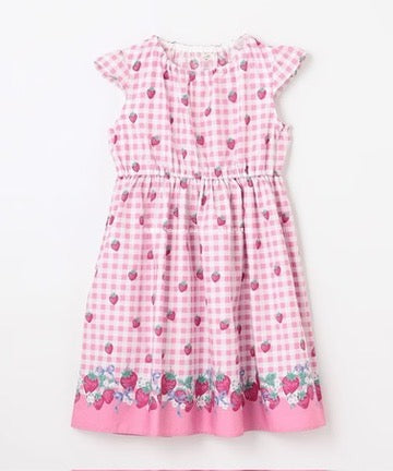 Japanese children's clothing aF#a325 small flying sleeve dress 90-160cm girls summer dresses
