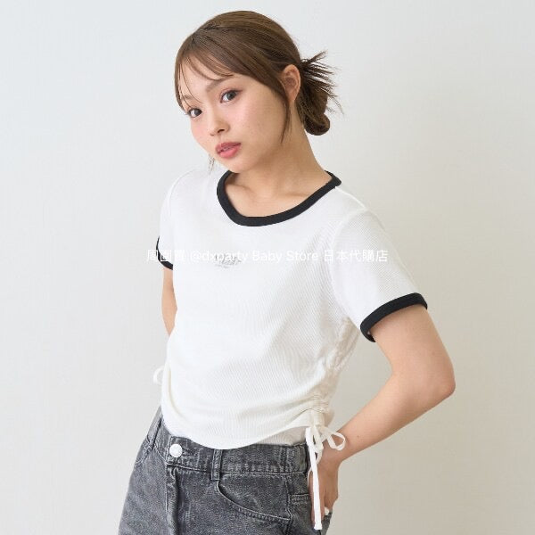 Lovetoxic Japanese children's clothing drawstring top 130-160cm girls summer TOPS