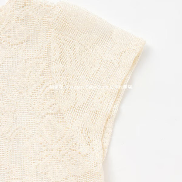 Japanese children's clothing pe#main lace skirt shirt 80-130cm girls summer TOPS