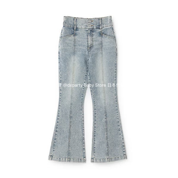 Lovetoxic Japanese children's clothing contact cold flared jeans 140-170cm girls summer PANTS