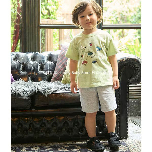 Japanese children's clothing pe#main printed tops 80-130cm boys' summer TOPS