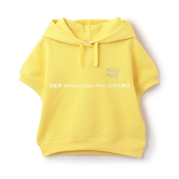 Japanese children's clothing mini#ML waffle hooded top 90-140cm boys/girls summer TOPS