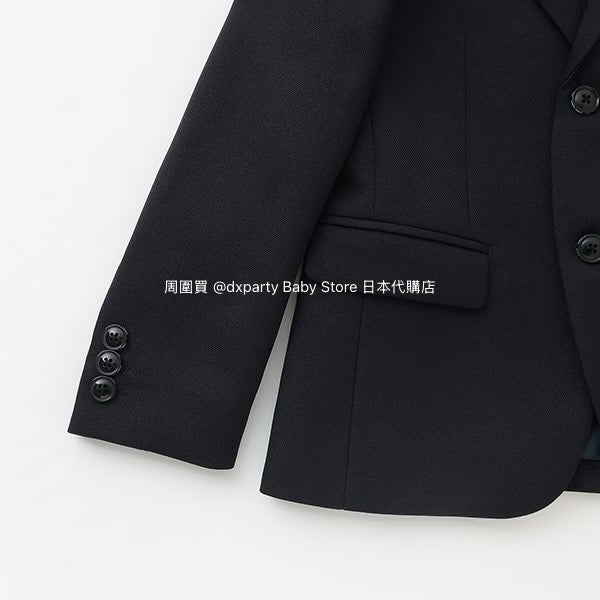 Japanese children's clothing pe#main three-piece suit 110-130cm boys' summer TOPS PANTS OUTERWEAR interview/banquet/performance