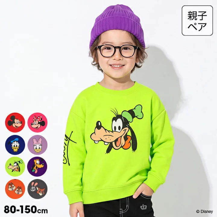 日本童裝 BDL x Disney 親子裝 印花衛衣 80-150cm 男童款/女童款 秋季 TOPS 聖誕紅/新年紅