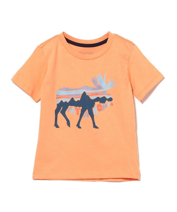 Japanese children's clothing BEAMS Patagonia short-sleeved tops 1-5 years old boys/girls summer TOPS