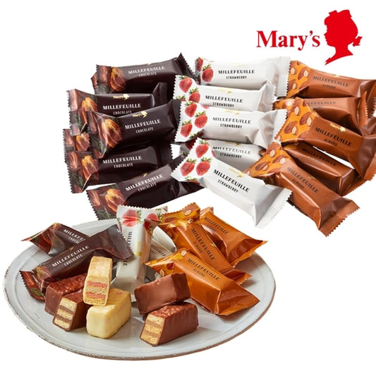 日本直送 Mary's Chocolate 千層酥大包裝 500g入 聖誕快樂特輯 新年行運發財特輯 Christmas Happy New Year 馬年 限定手信