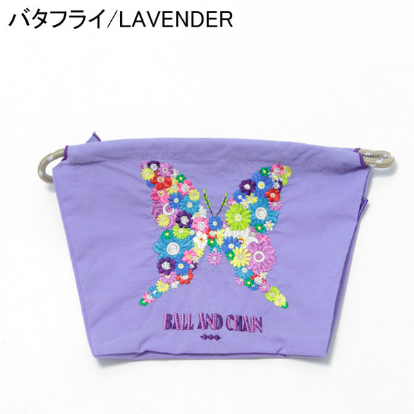 日本直送 Ball&Chain 刺繡化妝袋  耐久性 防水性 包系列
