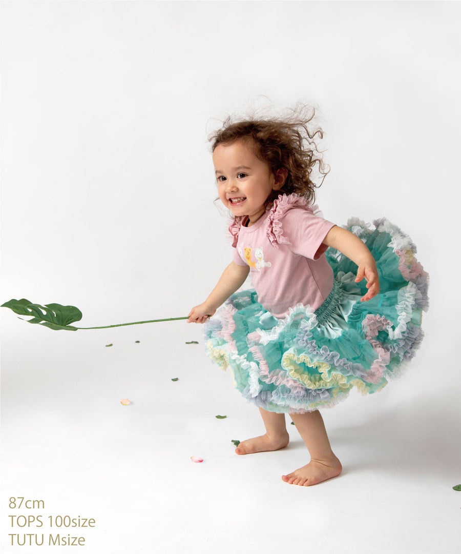 Japanese children's clothing panpantutu Emerald tutu skirt 70-135cm girls' newborn baby summer SKIRTS