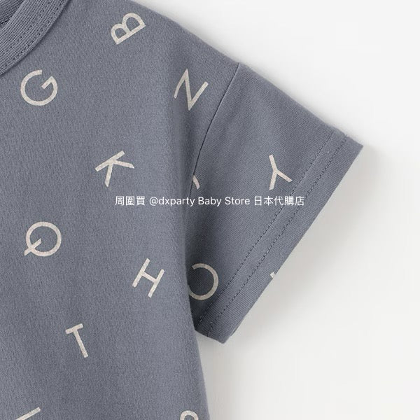 Japanese children's clothing pe#main contact cool print top 80-130cm boys/girls summer TOPS