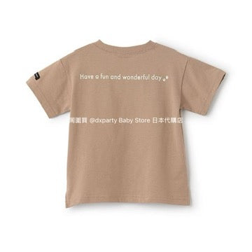 Japanese children's clothing pe#main anti-fouling series dog print top 80-130cm boys' summer TOPS