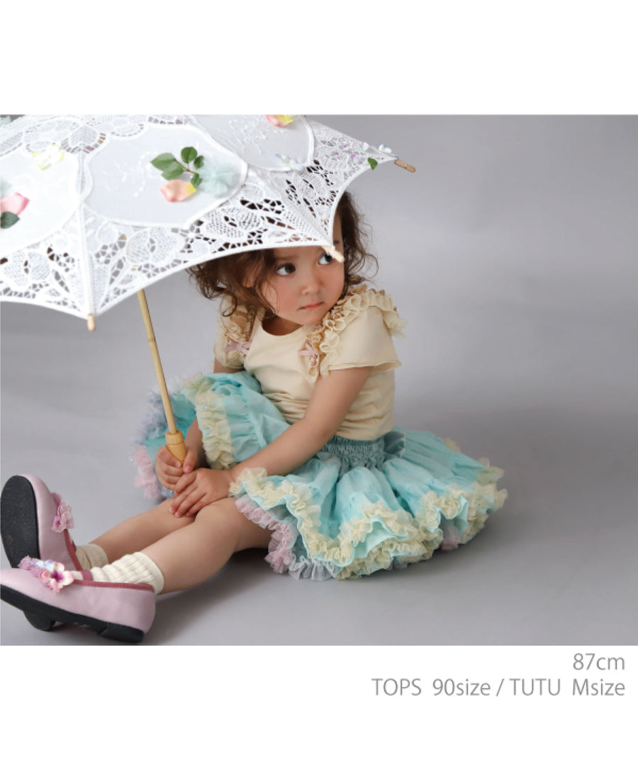 Japanese children's clothing panpantutu Emerald tutu skirt 70-135cm girls' newborn baby summer SKIRTS