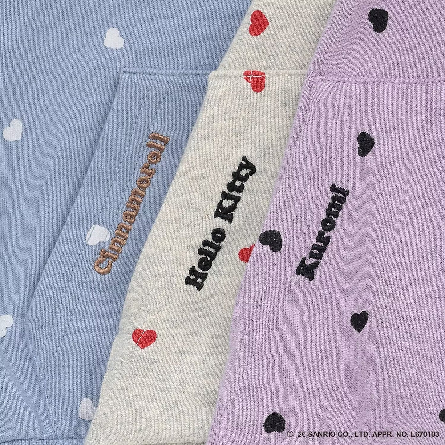 日本童裝 Ly# mine x Sanrio 花邊口袋衛衣外套 90-140cm 女童款 秋季 OUTERWEAR