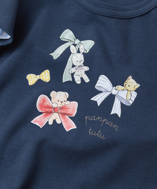 日本童裝 panpantutu 格仔小飛袖上衣 80-140cm 女童款 夏季 TOPS