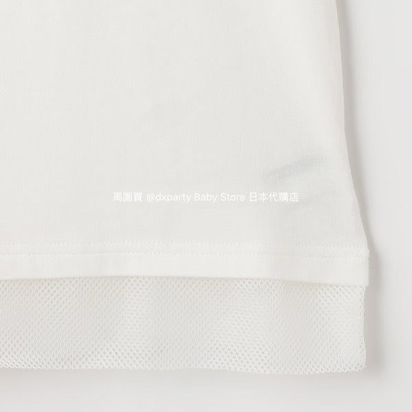 Japanese children's clothing X-girl Stages mesh patchwork dress 80-140cm girls summer dresses