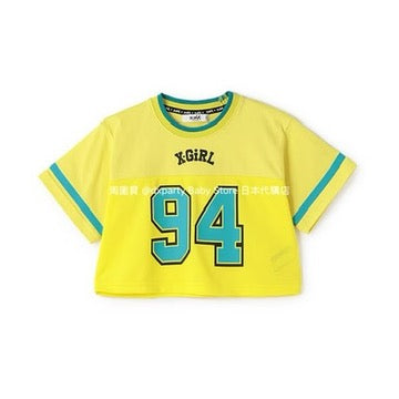 Japanese children's clothing X-girl Stages short sports style top 110-140cm girls summer TOPS