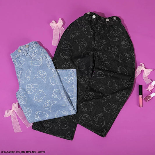 日本童裝 BDL x Sanrio 牛仔長褲 90-140cm 女童款 秋季 PANTS