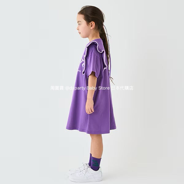 Japanese children's clothing mini#ML anti-fouling series ruffle dress 90-140cm girls summer dresses