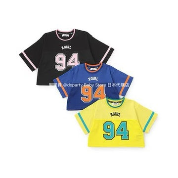 Japanese children's clothing X-girl Stages short sports style top 110-140cm girls summer TOPS