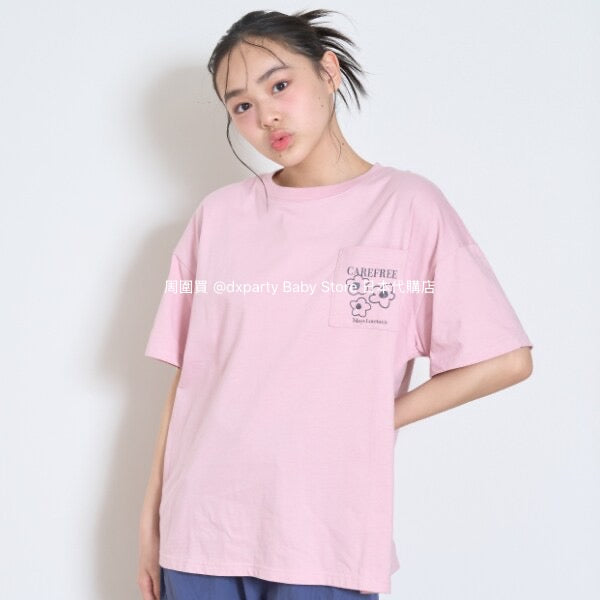 Lovetoxic Japanese children's clothing flower print top 140-160cm girls summer TOPS