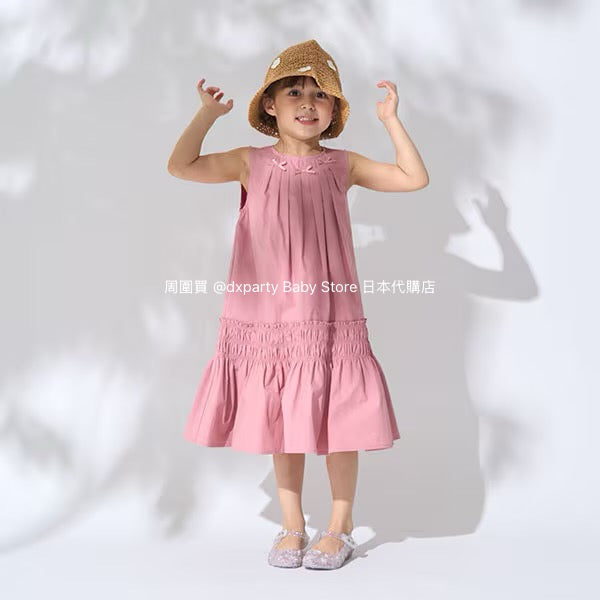 Japanese children's clothing Ly# mine bow vest dress 100-150cm girls summer dresses