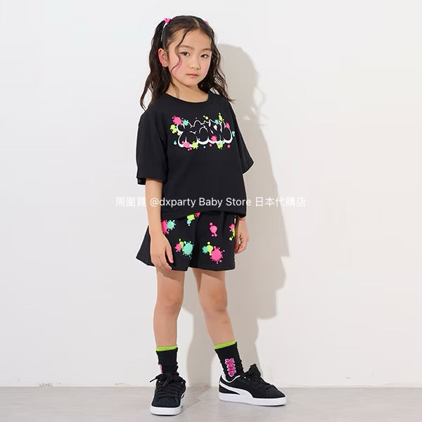 Japanese children's clothing X-girl Stages painted shorts 80-140cm girls summer PANTS