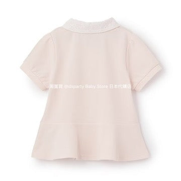 Japanese children's clothing pe#main ruffled top 80-130cm girls summer TOPS