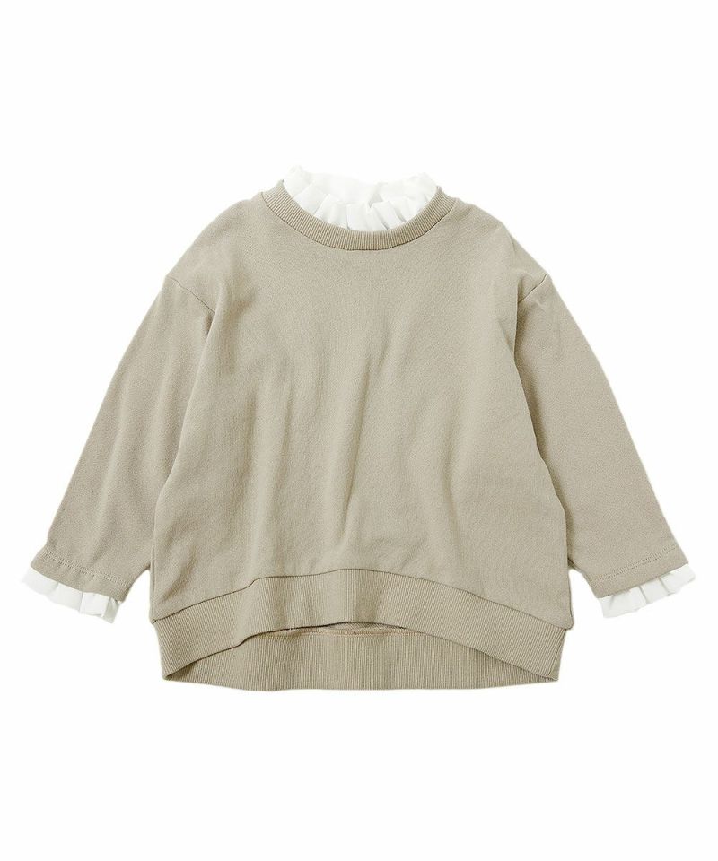 日本童裝 dev!rock 多層荷葉邊衛衣 100-160cm 女童款 冬季 TOPS