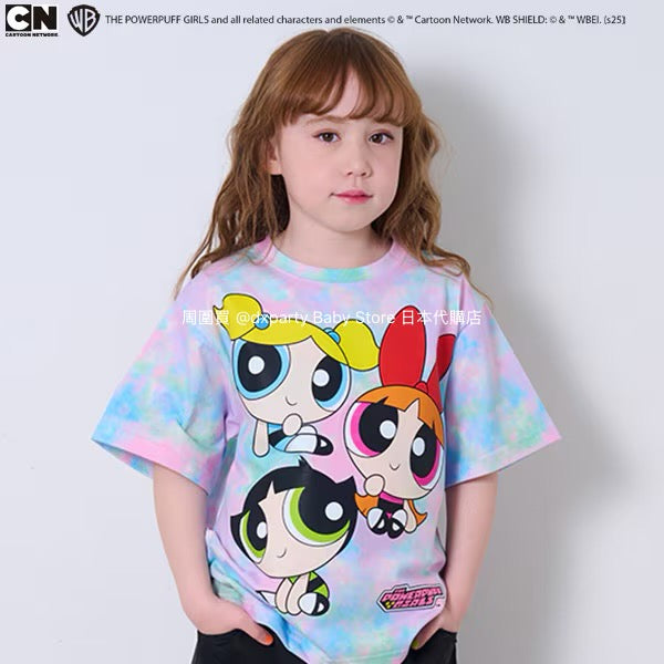 Japanese children's clothing X-girl Stages x Flying Girls tie-dye top 90-140cm girls summer TOPS