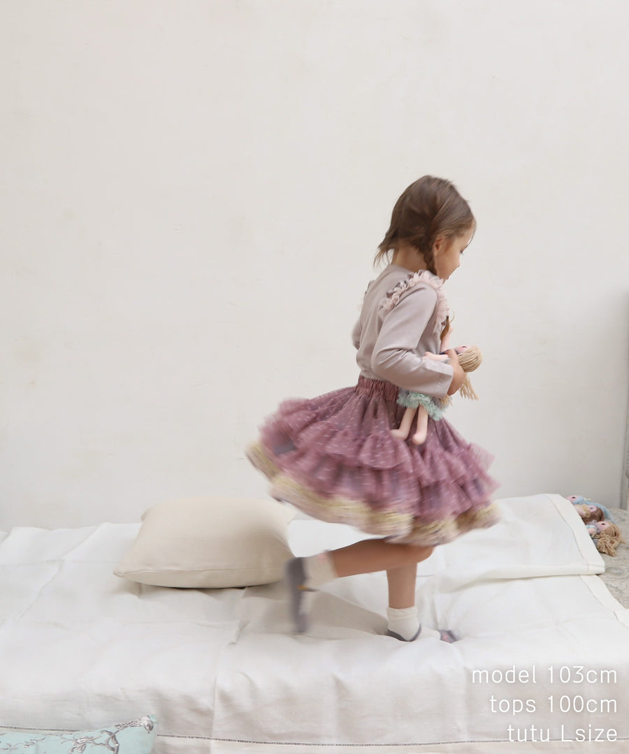 Japanese children's clothing panpantutu plum lavender tutu skirt 70-140cm girls newborn baby summer SKIRTS
