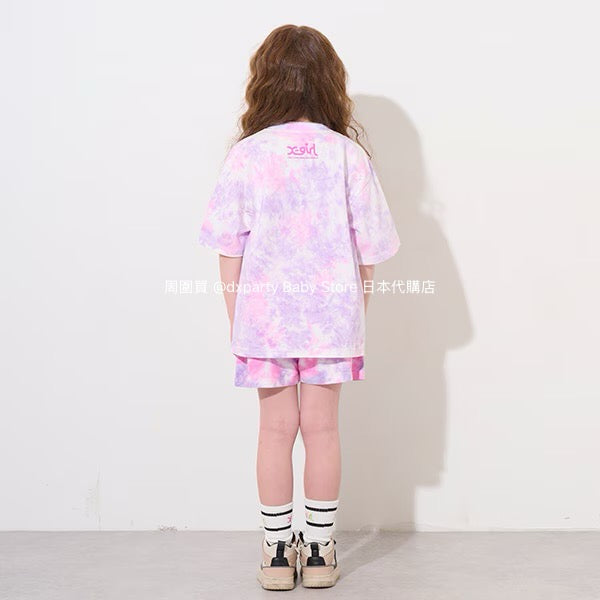 Japanese children's clothing X-girl Stages tie-dye shorts 80-140cm girls' summer PANTS