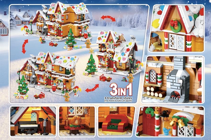 英美直送 LED Gingerbread House Mini Building Set 聖誕倒數日曆 大人款/兒童款 聖誕快樂特輯 聖誕倒數日曆A 不參與$900免運 滿$900可加$25免運 Christmas Advent Calendars 2025