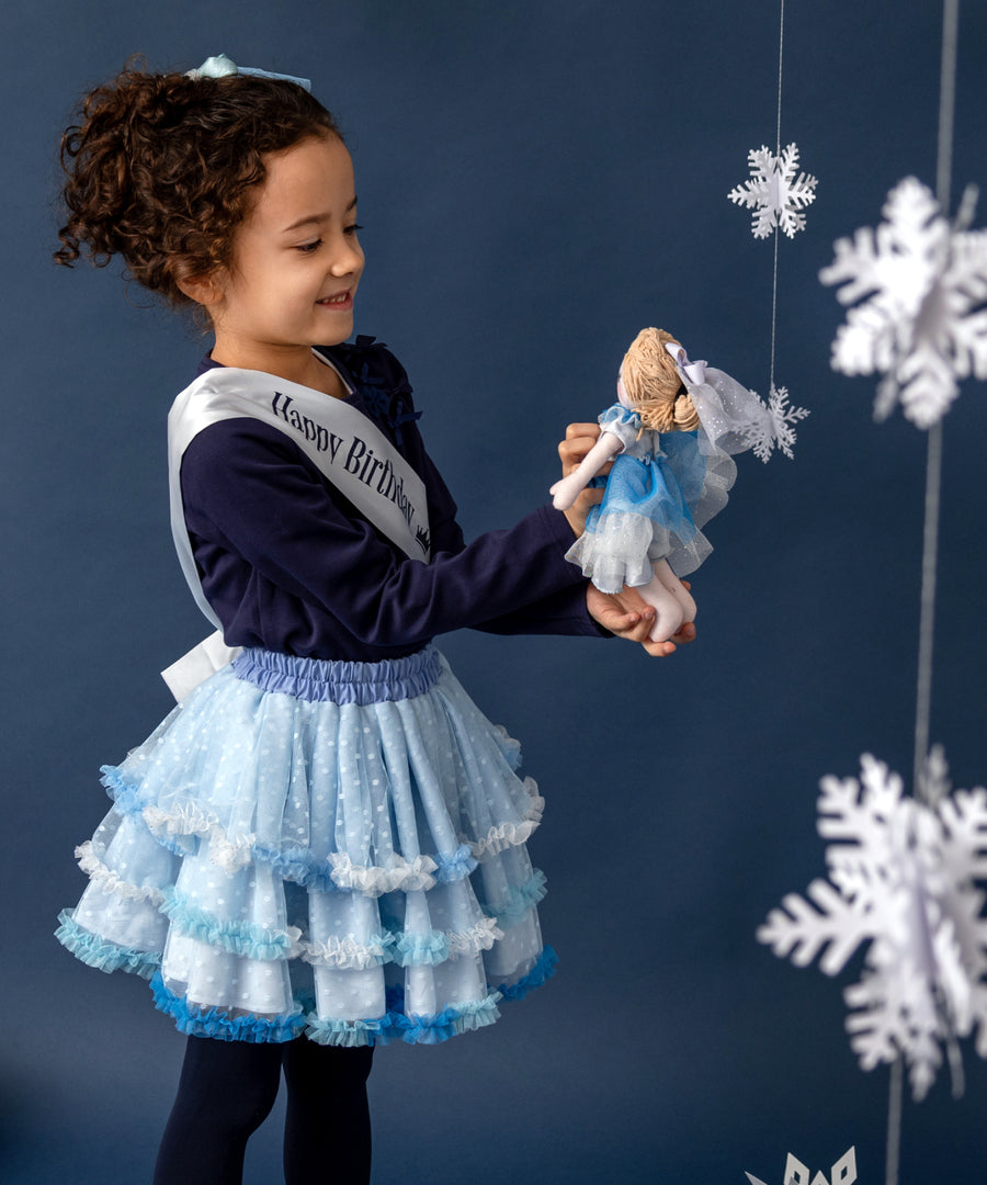 Japanese children's clothing panpantutu turquoise blue ballet tutu skirt 70-145cm girls newborn baby summer SKIRTS