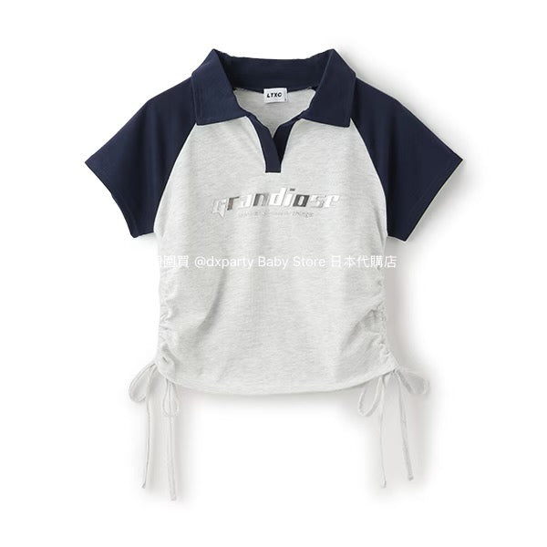Lovetoxic Japanese children's clothing waist cropped top 140-170cm girls summer TOPS