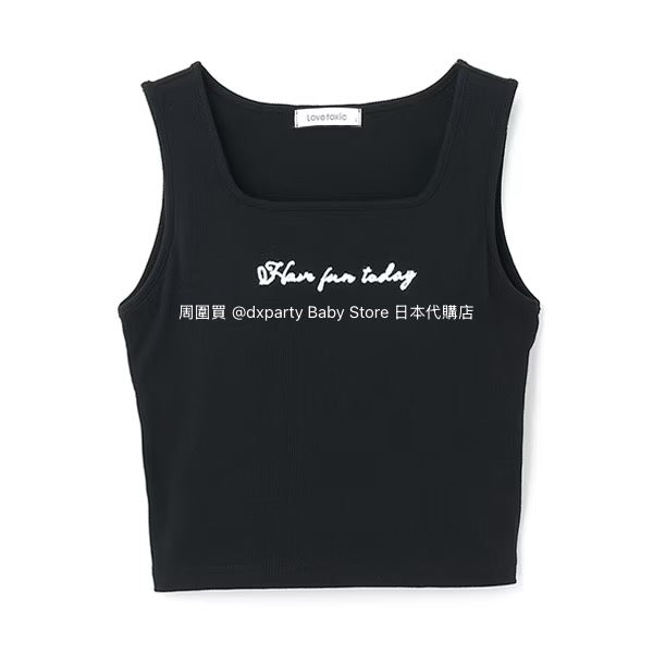 Lovetoxic Japanese Children's Clothing Vest 140-160cm Girls Summer TOPS